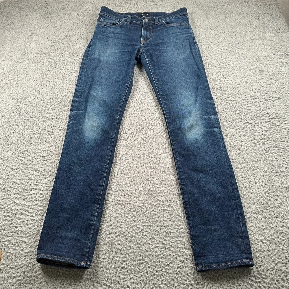 J.Crew Jeans Men's Slim 484 Denim Blue Wash 28x32 Kurabo Japanese Denim Faded